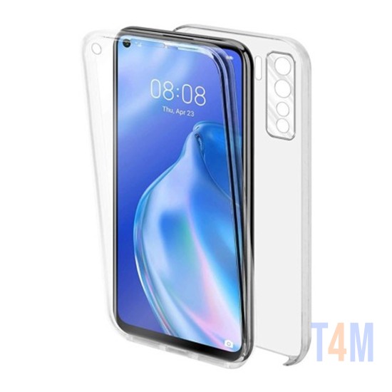 Funda de Silicona 360º para Huawei P40 Lite 5g/Nova 7 Se Transparente